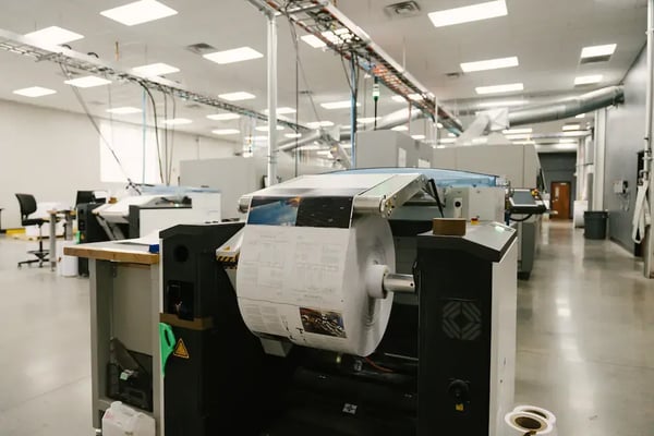 printing onto a roll of paper
