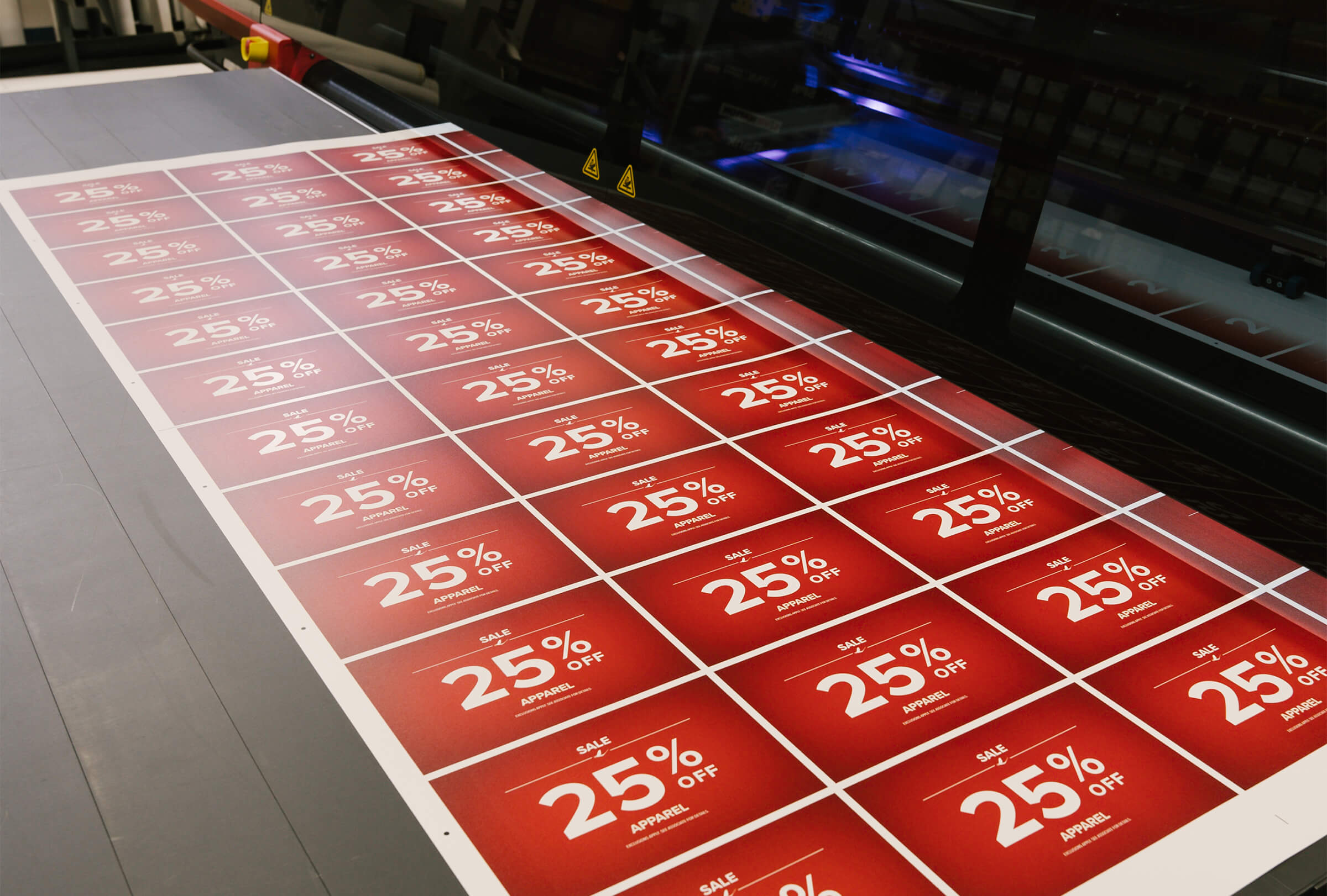 labels being printed