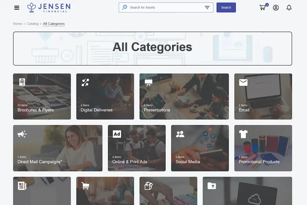 example of streamlined marketing efforts across print, digital, and social channels with connected technology